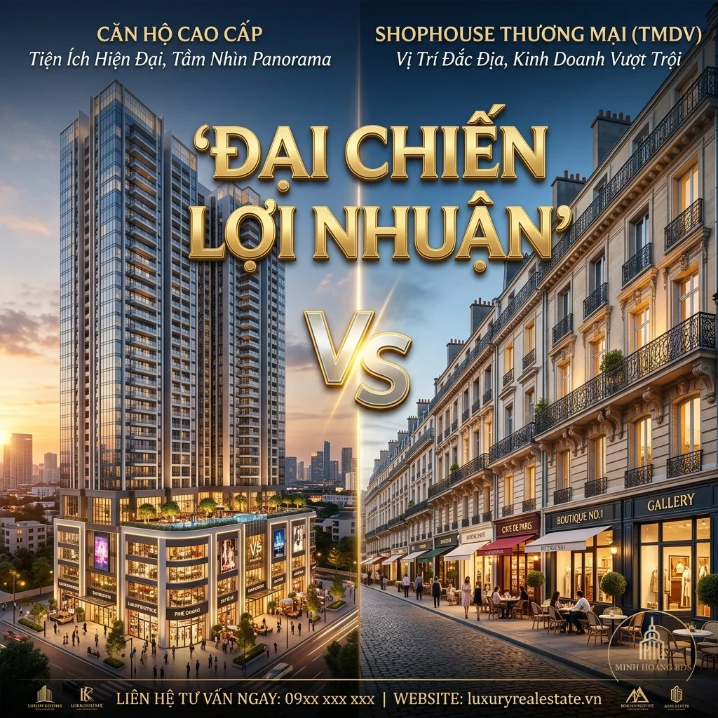 So sánh tỷ suất sinh lời: Shop Chân Đế Vinhomes Ocean Park vs Shophouse TMDV